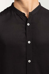 Black Basic Casual Shirt CS-PD22-003
